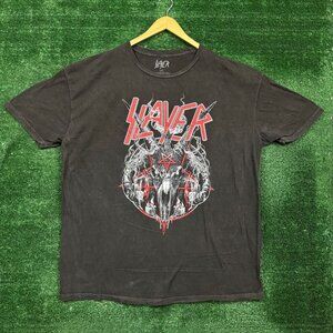 Slayer Demonic Goat Thrash Metal Band Oversized T-Shirt Size Extra Large